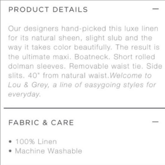 Lou & Grey Long Linen Blue Maxi Dress - Picture 6 of 7